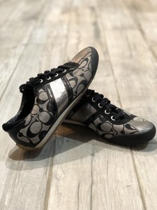 coach black tennis shoes