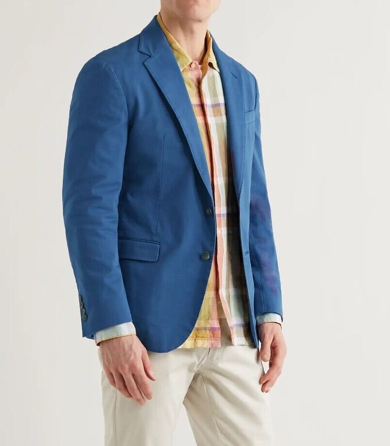 Polo Ralph Lauren Mens 44L Cotton Twill Blue Blazer Sport Polo Ralph Lauren Mens 44L Cotton Twill Blue Blazer Sport