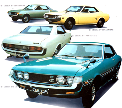 1971 1972 1973 1974 Toyota Celica TA22 RA21 GT Side Stripes