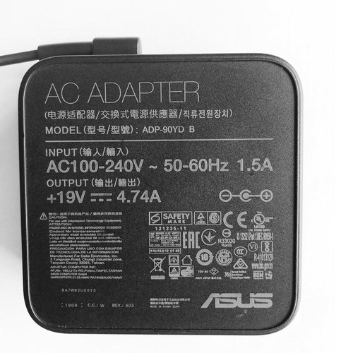 ASUS K1703Z K1703ZA 19V 4.74A Genuine AC Charger - 第 2/3 張圖片