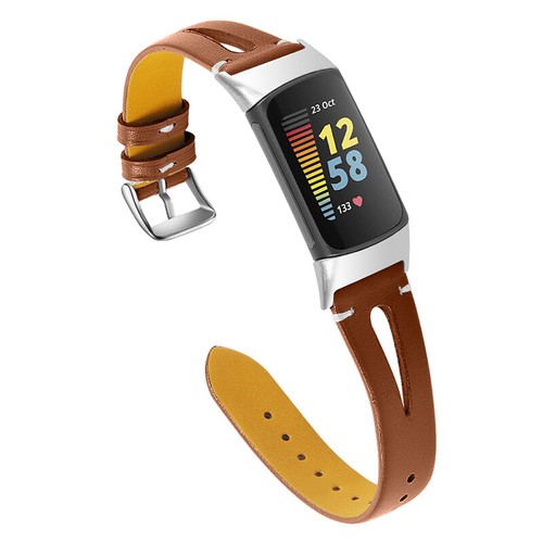 Replacement For Fitbit Charge 6 5 4 3 2 Genuine Leather Strap Wrist Watch Band - Picture 18 of 23