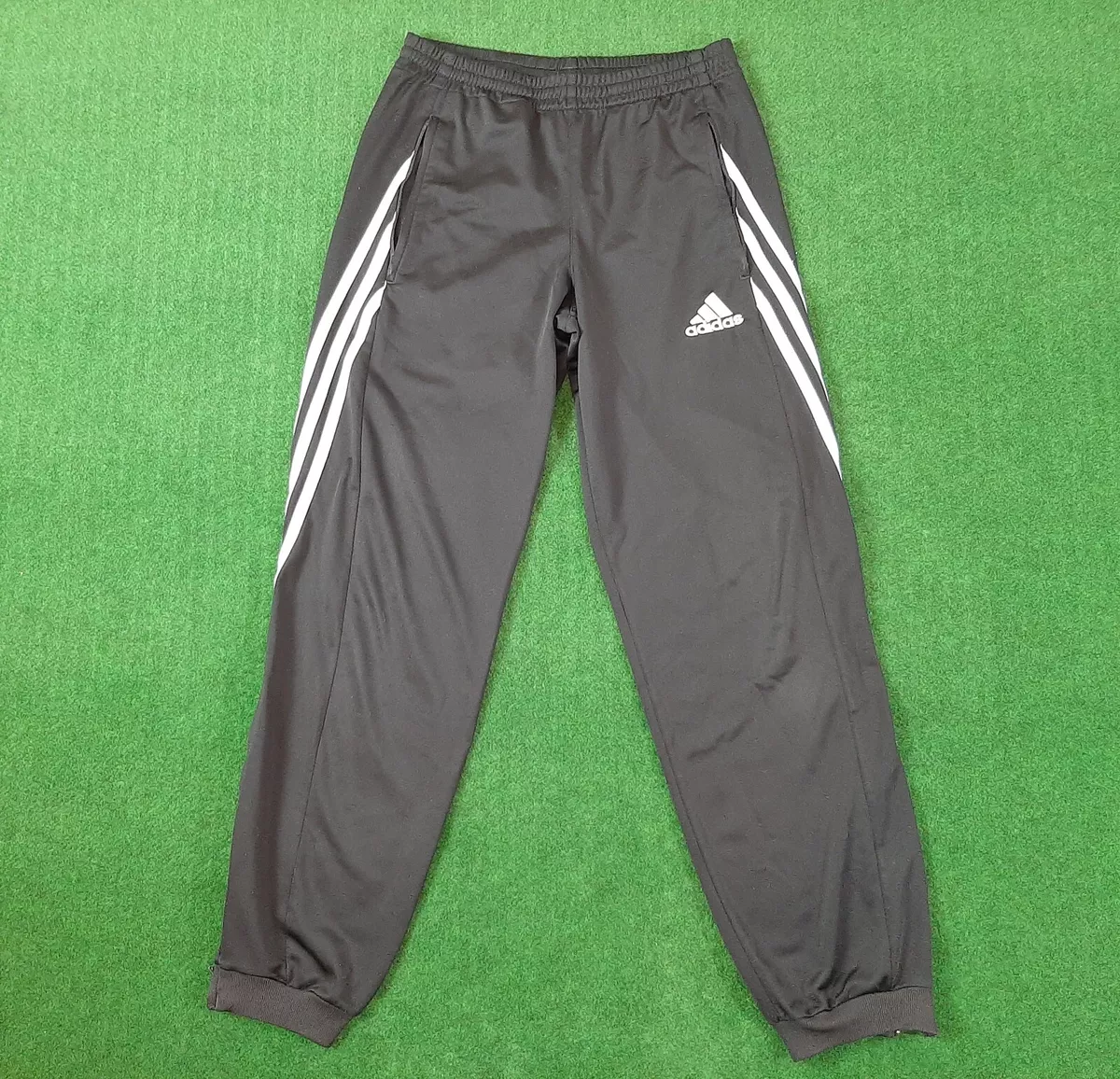 Adidas Track Pants Men&#039;s Size S Black Football Joggers | eBay