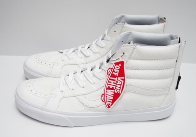 vans sk8 hi true white leather