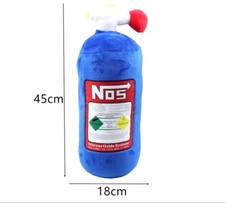 NOS Nitrous Oxid Flasche Kissen Auto Dekor Kissen Plüsch 45x18 cm