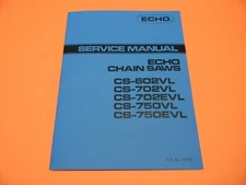 ECHO CS602VL CS702VL CS702EVL CS750VL CS750EVL  CHAINSAW SERVICE MANUAL