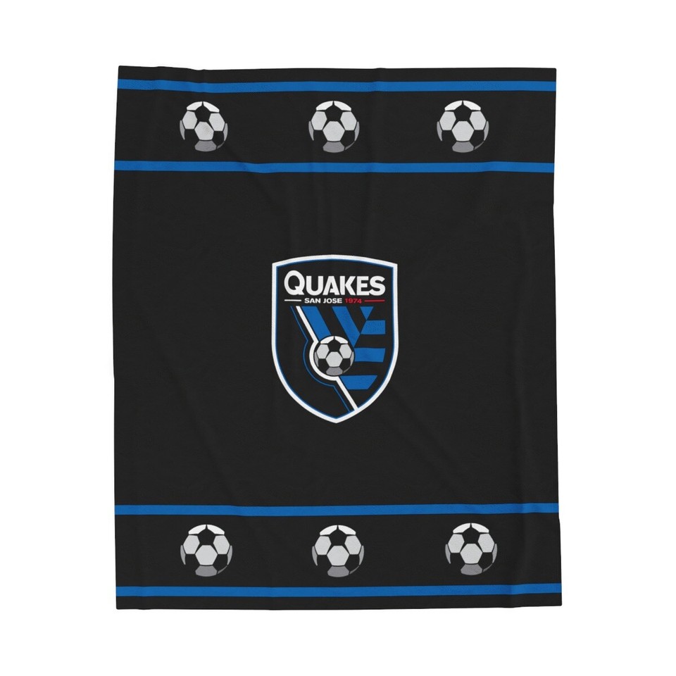 san jose earthquakes fc Velveteen Plush Blanket mls, cloth, cover
