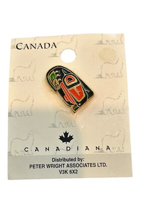 NEW Canadian Souvenir Lapel Pin Tribal Totem Native Bird Peter Wright