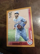ANDERSON TEJEDA 2021 TOPPS B/L ORANGE BORDER (RC) #76 FREE SHIPPING