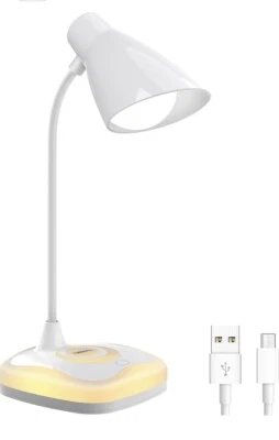 GOBIKEY Reading Lamp, 9LED & Table/Desk Lamp Rechargeable Clip Lamp 3Level Brightness