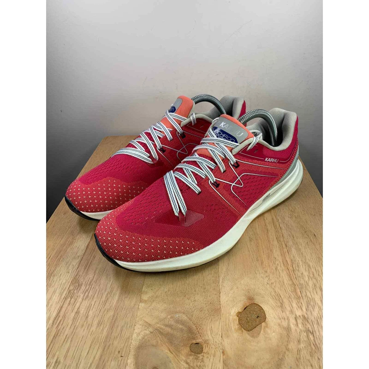 Karhu Synchron 2020 Ortix Womens Pink White Low Top Athletic Running Shoes  | eBay