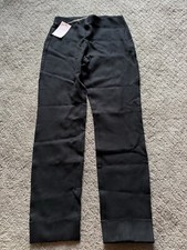 Quince Women  s Ultra Stretch Ponte Pintuck Ankle Pants Black Size M