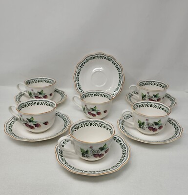 Set Of 6 Vintage Nikko Tableware Cups And Saucers Made In Japan