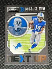 2021 Panini Playbook Football AMON-RA ST. BROWN RC #NXT-ASB NEXT UP ROOKIE CARD