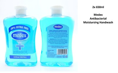 Medex Anti Bac Handwash Moisturising 2X 650ml | eBay UK Medex Anti Bac Handwash Moisturising 2X 650ml | eBay UK
