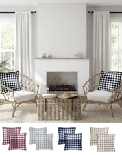 Kate Aurora Living 2 Pack Country Farmhouse Pillow Covers - Assorted Colors