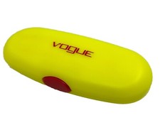 NEW Vogue Yellow Red Hard Plastic Kids Clamshell Eyeglasses Case