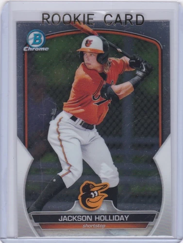 JACKSON HOLLIDAY ROOKIE CARD 2023 Bowman Chrome Baseball BALTIMORE ORIOLES RC