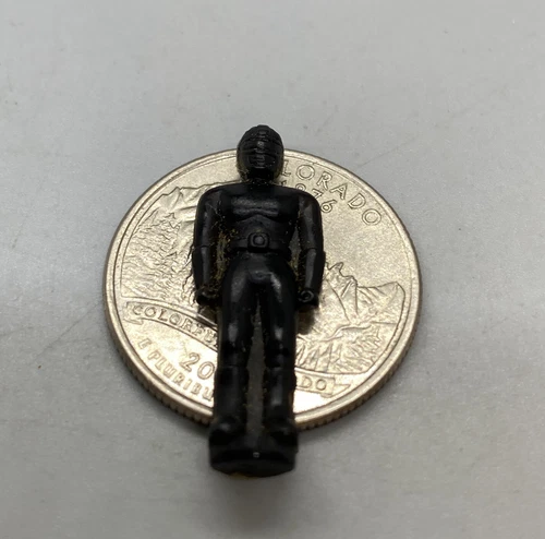 Mighty Morphin Power Rangers Thunderzord 1” Mini Black Ranger Figure, Vintage