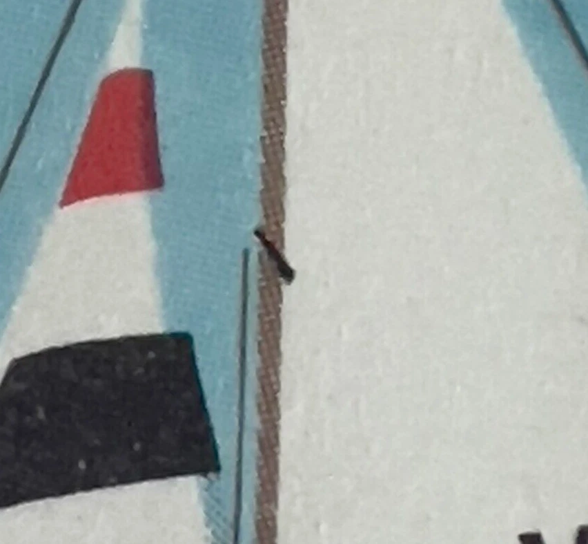 ERROR 1965 POLAND MINT MH STAMP #1327 SHIFTED LINE ACROSS SAILBOAT'S MAST - image 2 of 4