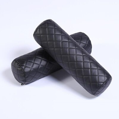 Bolster Leather Cover Cushion Pillow Yoga Case Soft Neck Roll Cushions Genuine 8