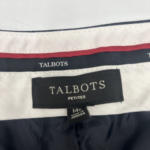 Talbots Signature Women Dress Pants Wool Slacks 14 Petites Black - Picture 6 of 13