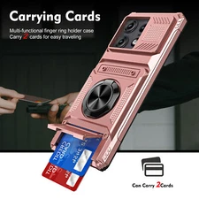 Moto Edge 50 Pro 5G 360°Rotated Kickstand Card Holder Heavy Duty Shockproof Case