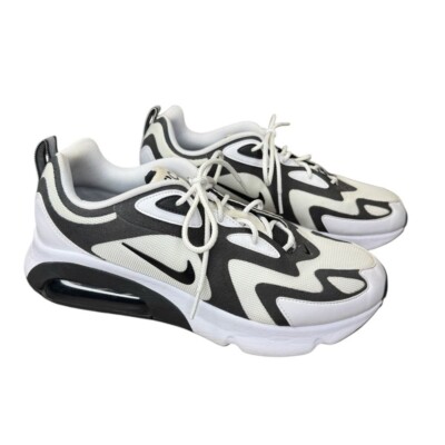 NIKE AIR MAX 200 AQ2568-104 WHITE/BLACK-ANTHRACITE RUNNING SNEAKER MENS 