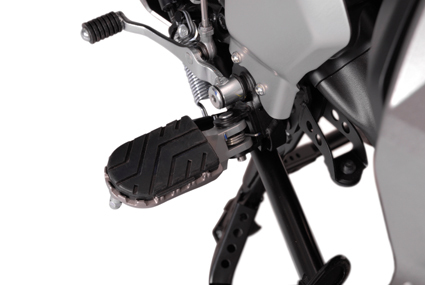 Kit repose-pied argent SW Motech en alu forge pour moto Yamaha XT 1200 Z Super Tenere