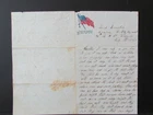 1861 Civil War 34th New York Infantry soldier at Washington DC letter