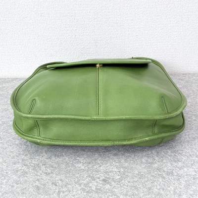 バッグ Vintage Coach Ergo Flap Green Shopper COACH Ergo Flap Shopper Leaf Green Leather Shoulder Bag | eBay