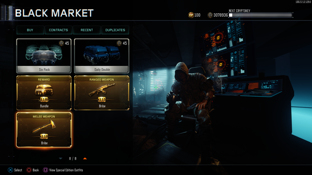 NO LOGIN |Black Ops 3 100k/300k CRYPTOKEY PS4/PS5| Unlock All