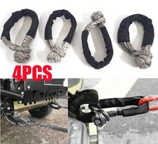 4x Synthetic Soft Shackle 1/2“x22“ 55000lbs Breaking Strength Rope Recovery Gray