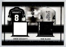 Drew Doughty / Rob Blake 2016-17 Leaf ITG Used Dual Gold Jersey /25 #GD-02 Los
