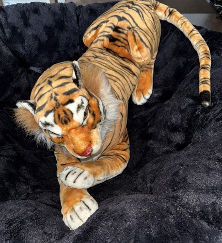 Goffa Bengal Tiger Jumbo Size Plush Animal 60”Long (including Tail) Home Decor! - Picture 8 of 24