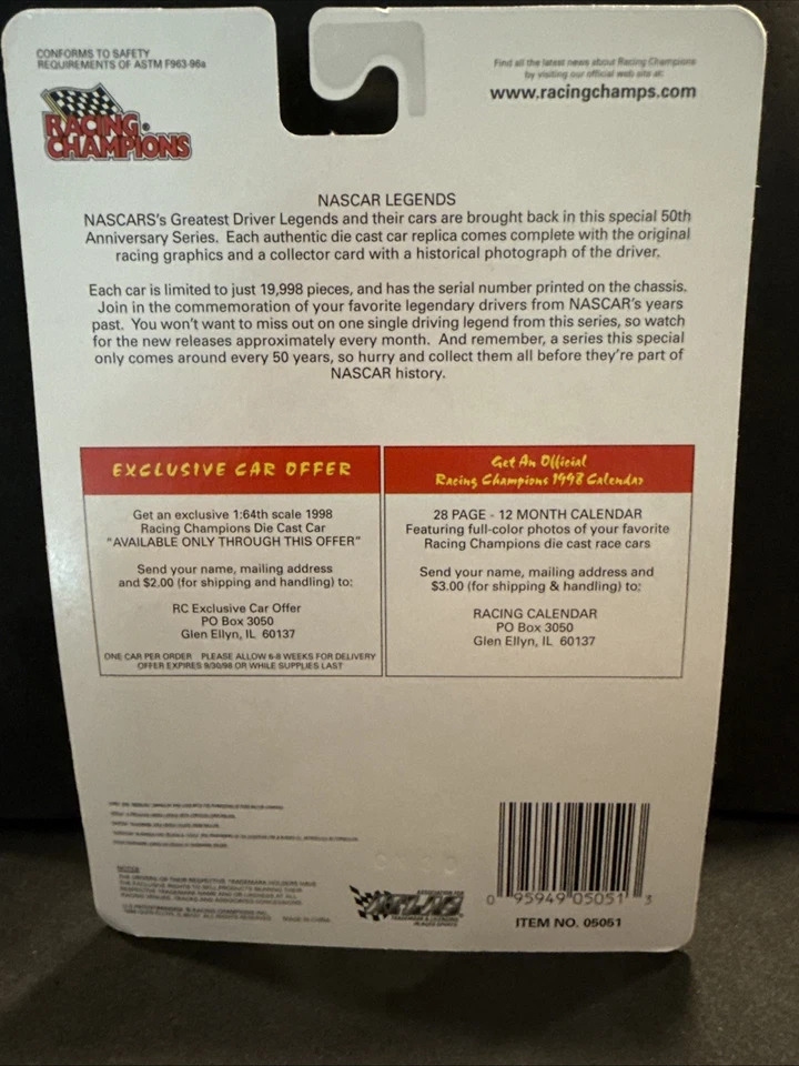 David Pearson #17 East Tenn Motor Co. 1969 Ford Talladega Torino Cobra 19,998 - Image 2 of 2