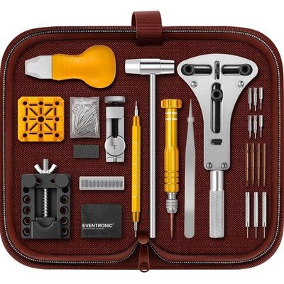 Eventronic Uhrenwerkzeug Set, Uhr Reparatur Uhrmacherwerkzeug Tasche, Uhren R...