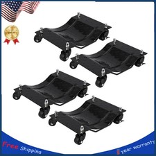 4pc Car Wheel Dolly 6000lbs Car Moving Cart Heavy-duty Vehicle Dolly Moving Cars