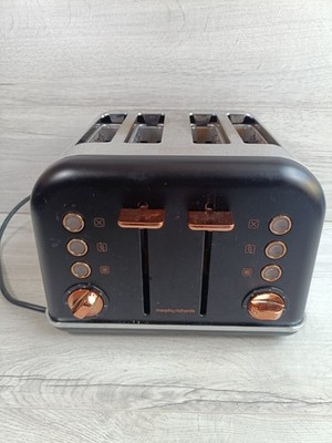 Morphy Richards Akzente 4-Scheiben-Toaster - Schwarz/Roségold Auftauen und Aufwärmen