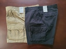 NWT Sonoma Men's Flexwear CLASSIC CARGO Shorts Big and Tall 9 in inseam Khaki