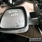 MERCEDES VITO Mk1 W638 1996-2003 White Passenger Side Wing Mirror E9010089