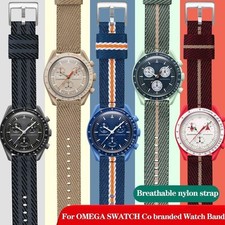 20mm Nylon Watchband Strap For Omega X Swatch Joint MoonSwatch Sport Bracelet