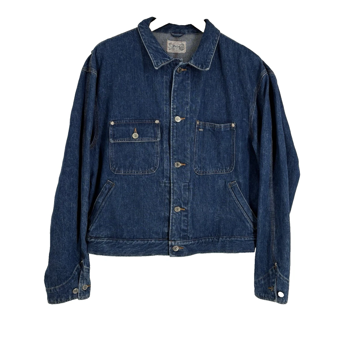 vintage polo ralph lauren denim jacket products for sale | eBay
