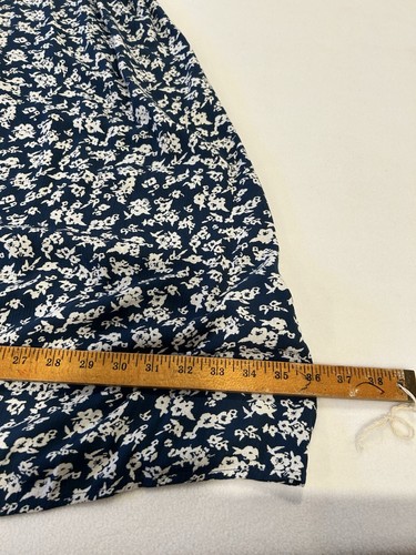DIP Women's 1X Blue Floral Button Front Midi Dress NWT Sleeveless Summer Boho - Picture 17 of 18