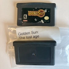 Lot of 2 Nintendo GBA Games Golden Sun 1 & 2 Lost Age Rough Shape Tested Works!