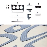 Innenraum Dekor Cockpit FüR Opel Tigra 1994-2000 Carbon Optik 10Tlg