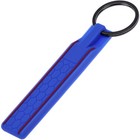 Keyring key tag silicone honeycomb design for VW Seat Skoda color blue