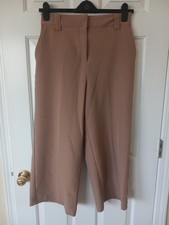 JOIE Womens Brown Polyester Sp Wide Leg Crop Pants Casual Career Everyday 8