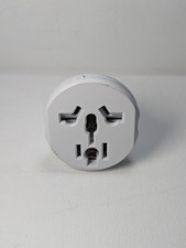 Universal Travel Plug Adapter White EU 2-Pin Grounded Outlet Converter