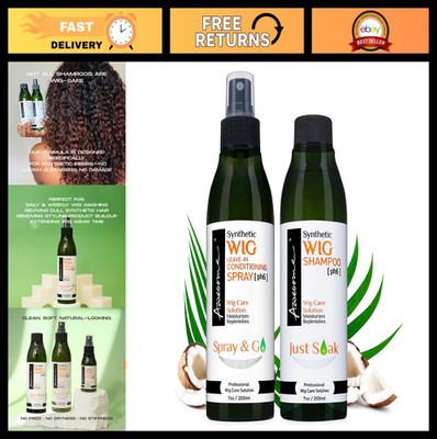 Revitalize Synthetic Wigs with pH6 Shampoo & Leave-In Conditioner Spray Set, 7 F
