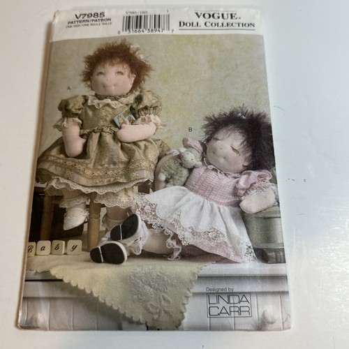 Vogue 7985 15" Baby Doll and Doll Clothes Sewing Pattern Victorian Dress UNCUT - Picture 1 of 3